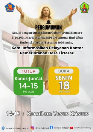 LIBUR NASIONAL DAN CUTI BERSAMA KENAIKAN TUHAN YESUS KRISTUS